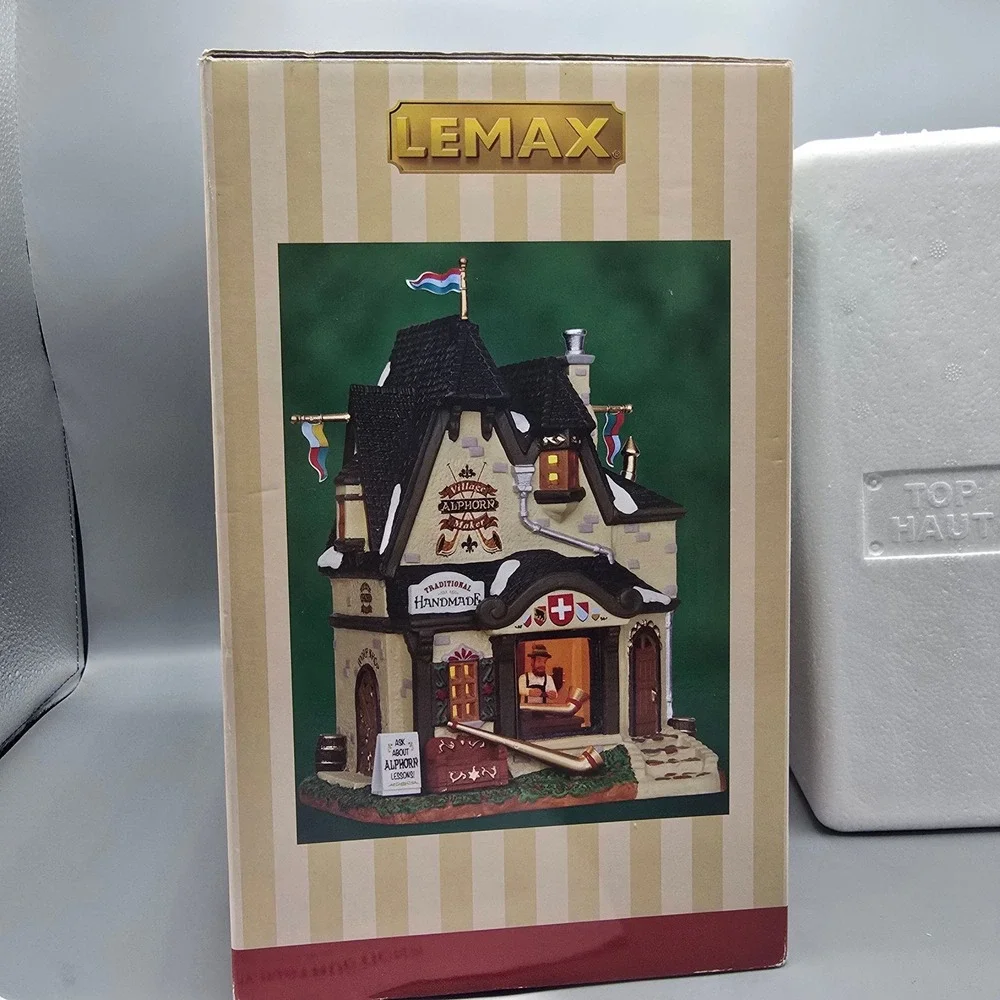 Lemax Village Alphorn Maker Caddington Village 35576 Christmas House 2013
